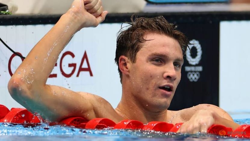 Olympics-Swimming-American Finke wins men's 1500m freestyle gold
