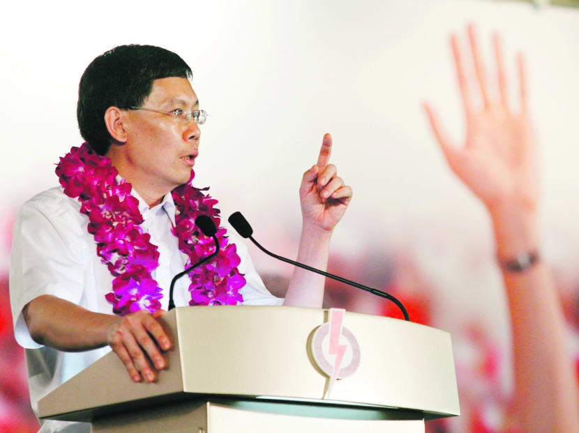 Mr Lui Tuck Yew at a PAP Rally in the run up to the 2011 General Election. TODAY file photo