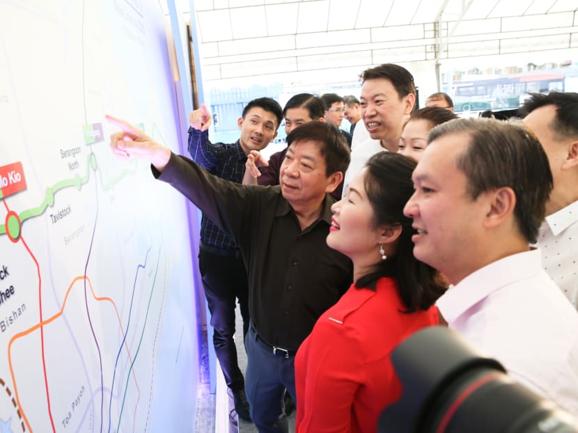 The stations on the first phase of the CRL will be located at: Bright Hill, Teck Ghee, Ang Mo Kio, Tavistock, Serangoon North, Hougang, Defu, Tampines North, Pasir Ris, Pasir Ris East, Loyang and the Aviation Park. The stations on the first phase of the CRL will be located at: Bright Hill, Teck Ghee, Ang Mo Kio, Tavistock, Serangoon North, Hougang, Defu, Tampines North, Pasir Ris, Pasir Ris East, Loyang and the Aviation Park.