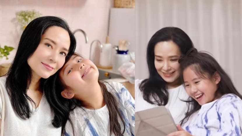 Ex TVB Star Sonija Kwok Films TV Commercial With 10-Year-Old Daughter For The First Time