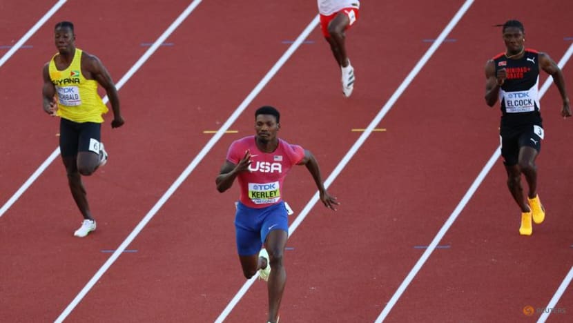 Kerley on fire but Jacobs struggles in 100m heats Kerley on fire but Jacobs struggles in 100m heats