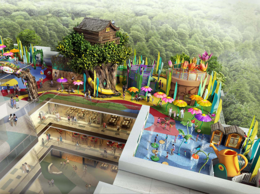 Westgate Wonderland – said to be Singapore’s largest thematic outdoor playground in a mall – will be open to the public for free. Photo: CapitaMalls Asia.