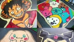 Kedai penkek kartun di  Melaka ini curi perhatian dengan lukisan watak ikonik