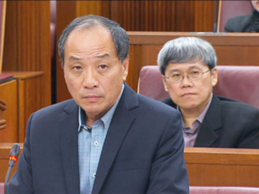 Mr Low Thia Khiang speaking in Parliament on 29 Jan, 2016. Photo: Channel NewsAsia