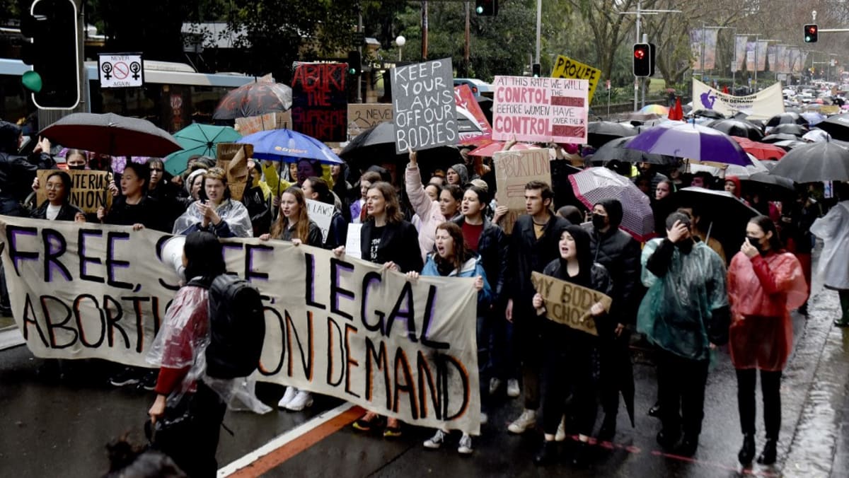 Australians rally against US overturning of key abortion ruling - CNA