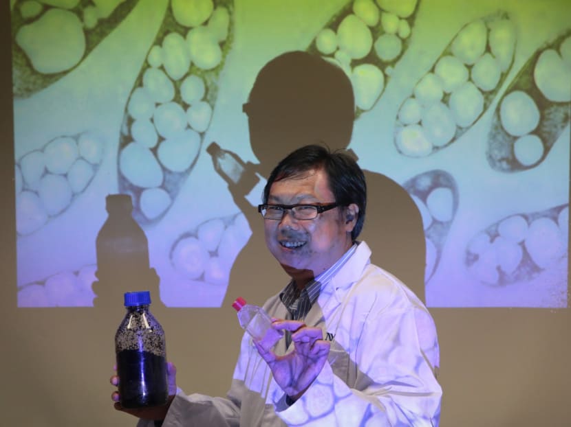 Dr Henry Leung, a senior lecturer and senior specialist at NYP’s School of Chemical and Life Sciences, has found a more sustainable way to turn coffee waste into biodegradable plastic. Photo: Jason Quah/TODAY