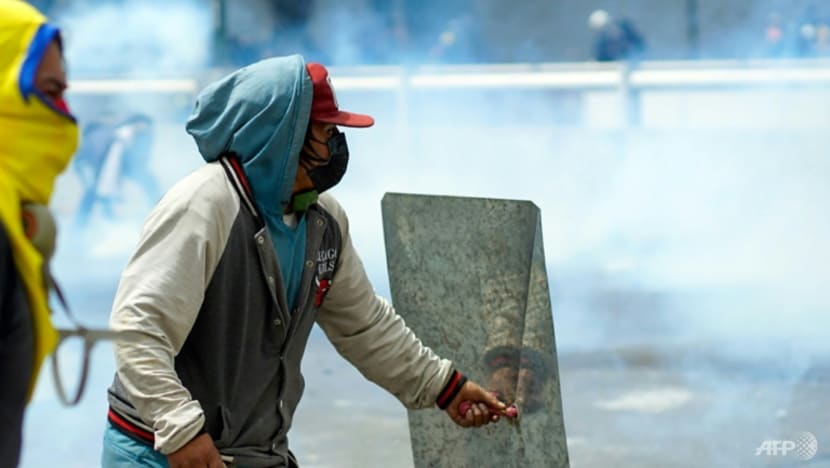 Ecuadorans teargassed at demos that military deems 'grave threat' Ecuadorans teargassed at demos that military deems 'grave threat'