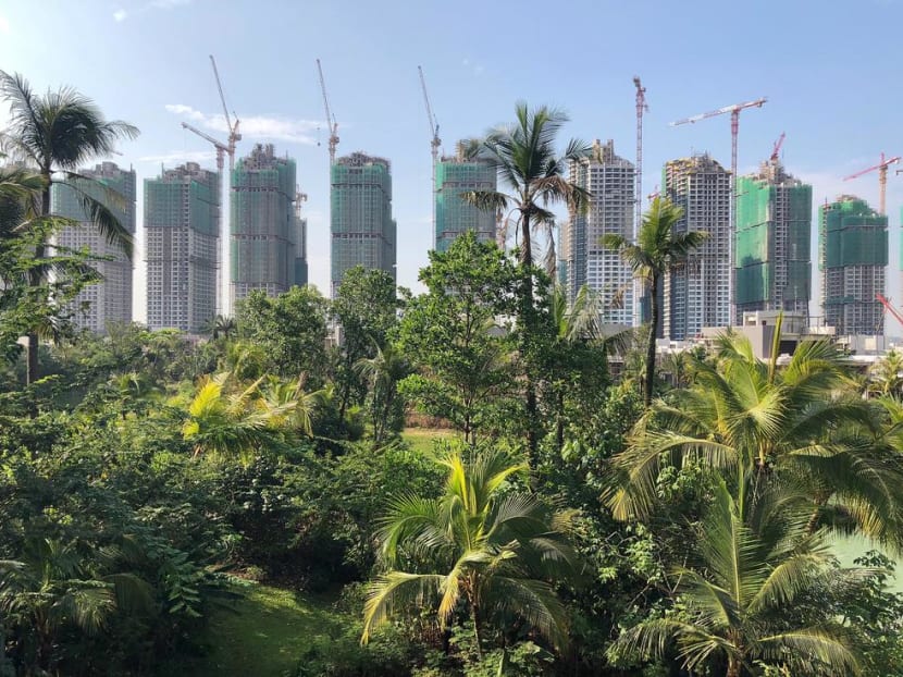 A general view of buildings under construction at Forest City on Aug 28, 2018.