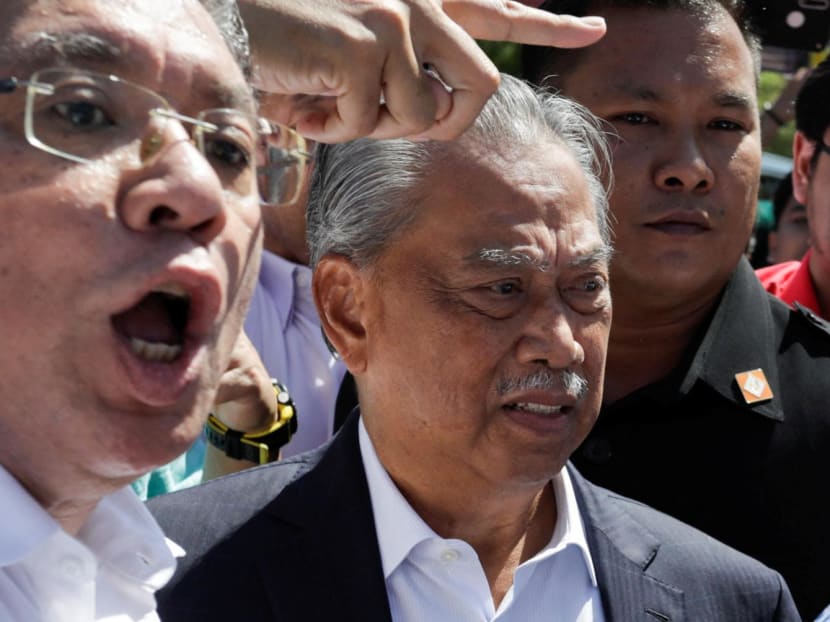 Former Malaysian Prime Minister Muhyiddin Yassin arrives to give a statement to the Malaysian Anti-Corruption Commission (MACC) in Putrajaya on March 9, 2023.