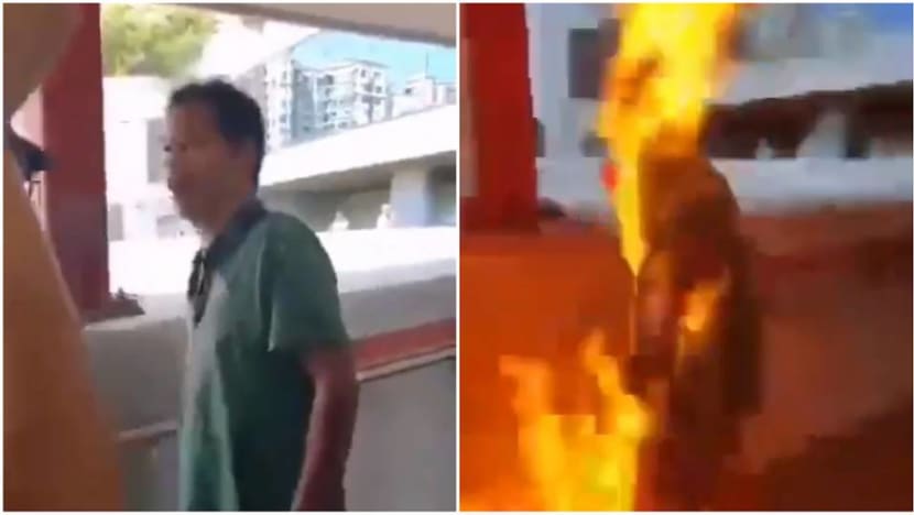 Hong Kong police investigating attempted murder after man set on fire Hong Kong police investigating attempted murder after man set on fire