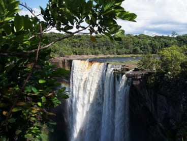 View of the Kaieteur Falls, located at the Kaieteur National Park which sits in a section of the Amazon rainforest in the Potaro-Siparuni region of Guyana, taken on Sept 24, 2022. 