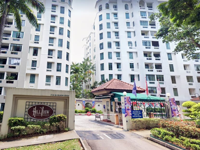 A view of Hillview Heights condominium in Bukit Batok. A view of Hillview Heights condominium in Bukit Batok.