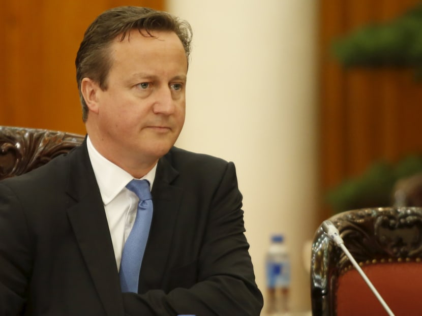 Britain's Prime Minister David Cameron is seen during a talk with his Vietnamese counterpart Nguyen Tan Dung in Hanoi. Photo: Reuters