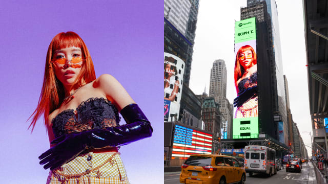 为女性平权发声！本地歌手霏霏登纽约时代广场巨幕 