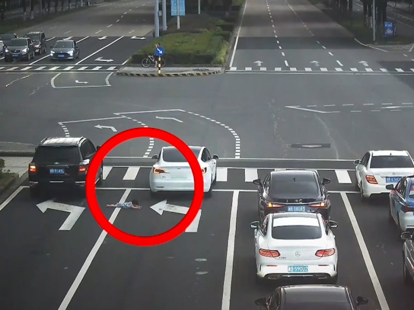 A video shows a child falling out of a car window in Ningbo, Zhejiang province in China on July 30, 2022. A video shows a child falling out of a car window in Ningbo, Zhejiang province in China on July 30, 2022.