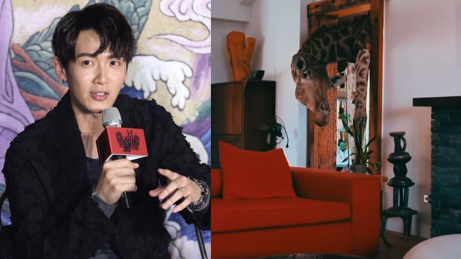 Kai Ko Uploads Tour Of His Childhood Home, Which Has Life-Sized Stuffed Giraffe & Zebra In The Living Room Kai Ko Uploads Tour Of His Childhood Home, Which Has Life-Sized Stuffed Giraffe & Zebra In The Living Room