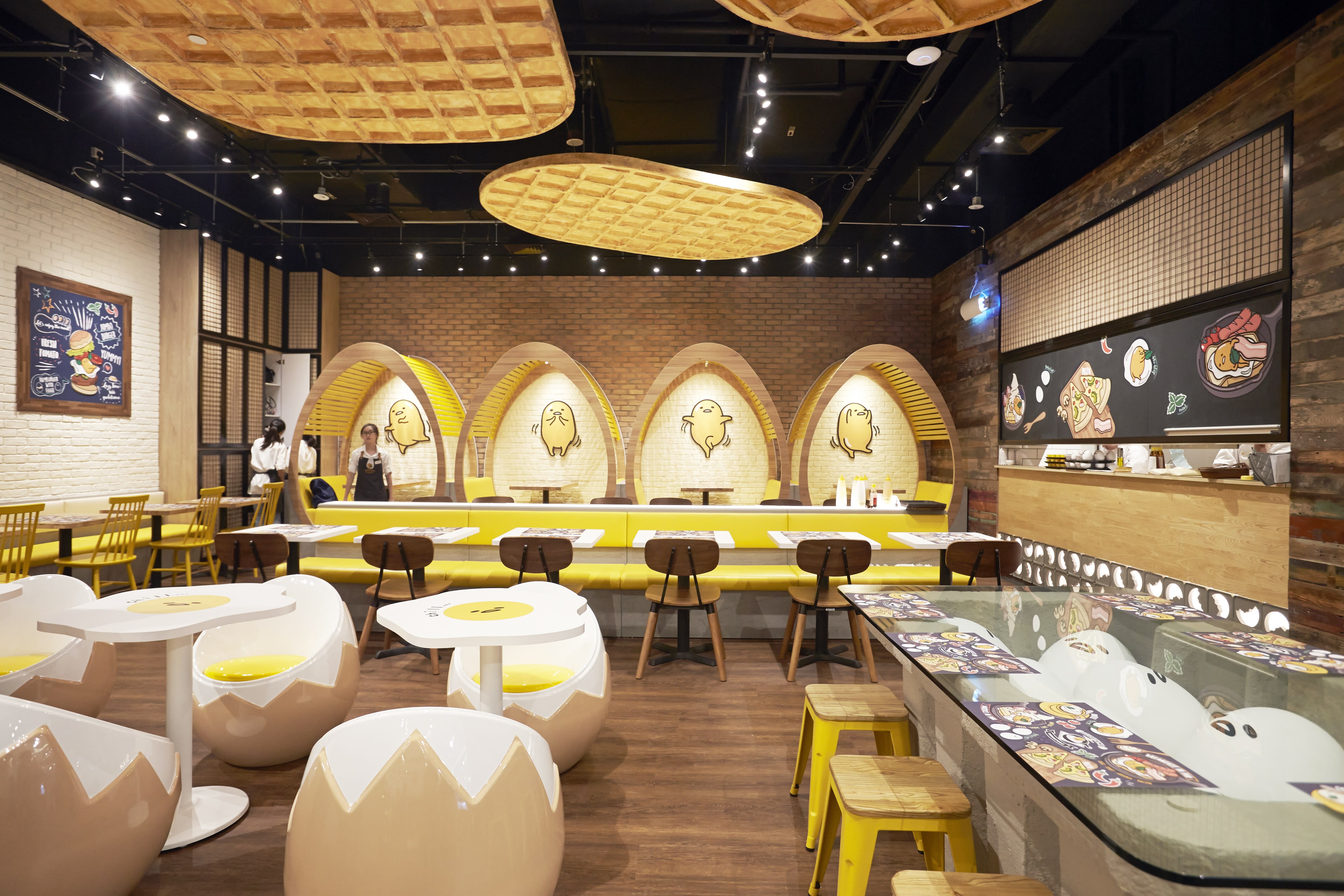 A Peek at Gudetama Cafe A Peek at Gudetama Cafe