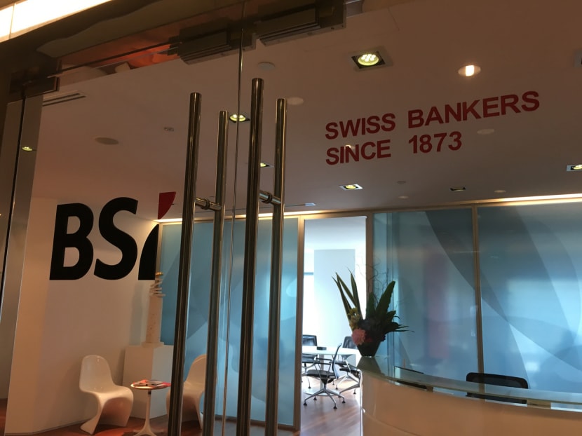 The BSI bank office in Singapore. Photo: Louisa Tang/TODAY