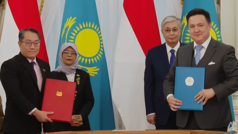 Singapore and Kazakhstan sign 4 agreements during President Halimah Yacob’s state visit