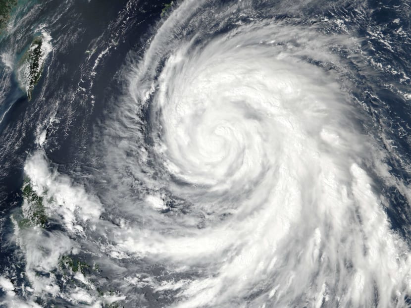 This Sept 25, 2016 satellite image shows Typhoon Megi in the western Pacific.
Typhoon Megi will continue to strengthen through Monday before threatening lives and property across Taiwan and eastern China this week. Photo: NASA via AFP