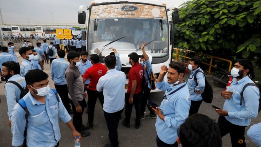 Hundreds of Ford India workers protest over planned plant closure Hundreds of Ford India workers protest over planned plant closure