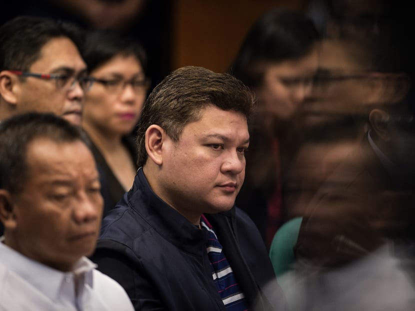 Davao City Vice Mayor Paolo Duterte (C), son of Philippine President Rodrigo Duterte, attends a senate hearing in Manila on September 7, 2017.  Photo: AFP