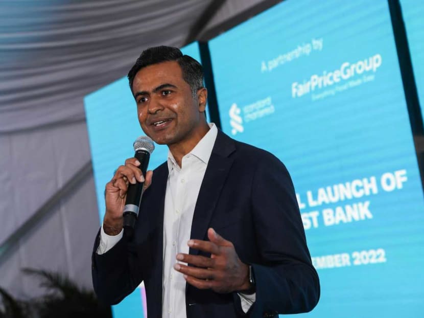 Mr Dwaipayan Sadhu (pictured), chief executive officer of Trust Bank, a tie-up between FairPrice Group and Standard Chartered Bank, at the launch of the digital bank on Sept 1, 2022.