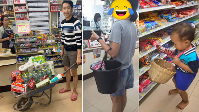 泰国人以创意搞笑方式应付塑料袋禁令