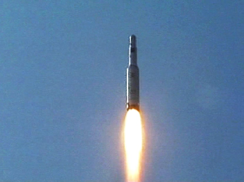 A Taepodong-2 rocket is seen after being launched from the North Korean rocket launch facility in Musudan Ri in this picture released by the North's official news agency KCNA. Reuters file photo