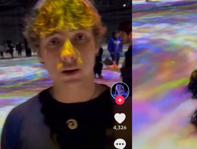 'This place is a tourist attraction, no?': TikToker defends himself after getting slammed for swimming at TeamLab Tokyo