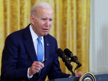 U.S. President Joe Biden answers a question during a joint news conference with Britain's Prime Minister Rishi Sunak in the East Room at the White House in Washington, U.S., June 8, 2023. REUTERS/Evelyn Hockstein