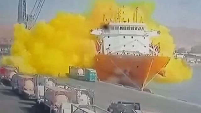 约旦亚喀巴港氯气泄漏 至少12人死亡