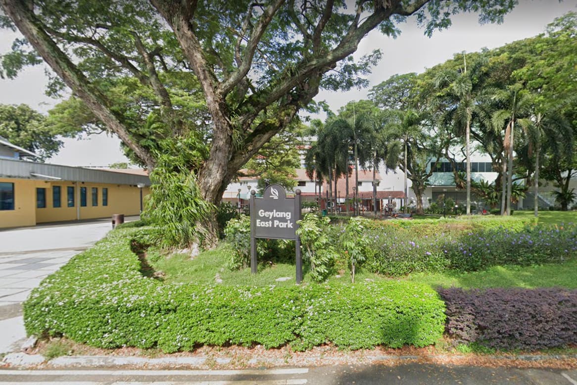 A view of the Geylang East Park. A view of the Geylang East Park.