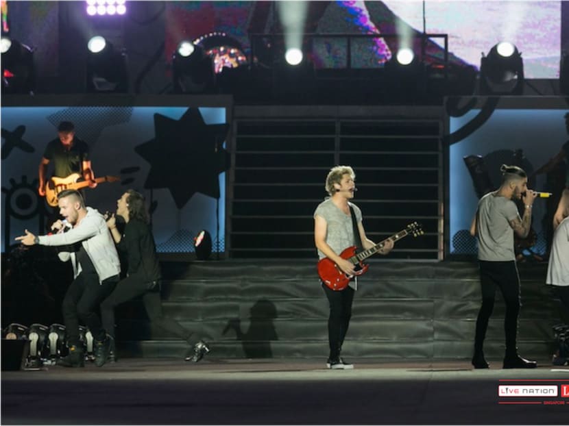 One Direction performing at the Singapore Sports Hub on March 11. Photo: Facebook/ Lushington Entertainments