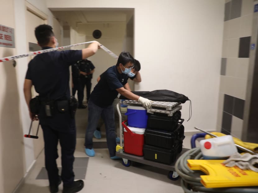 Kim Wee Ming, 46, was found dead on the afternoon of July 14, 2021 with multiple stab wounds, after the police received reports of a stabbing at a housing unit in Punggol. Kim Wee Ming, 46, was found dead on the afternoon of July 14, 2021 with multiple stab wounds, after the police received reports of a stabbing at a housing unit in Punggol.