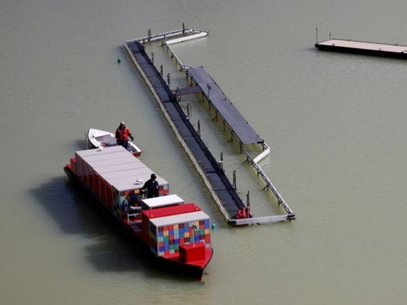 On a French lake, mariners learn how not to get stuck in Suez canal On a French lake, mariners learn how not to get stuck in Suez canal