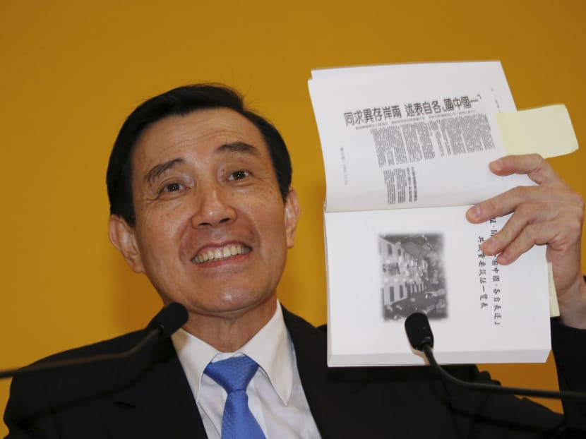 Taiwan's President Ma Ying-jeou speaks at a news conference after a meeting with Chinese President Xi Jinping at a summit in Singapore November 7, 2015. Photo: Reuters Taiwan's President Ma Ying-jeou speaks at a news conference after a meeting with Chinese President Xi Jinping at a summit in Singapore November 7, 2015. Photo: Reuters