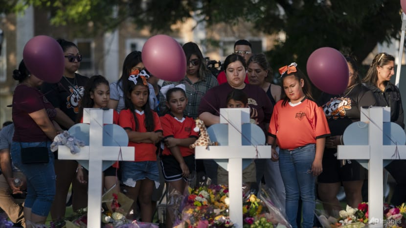Texas school shooting: 11-year-old survivor smeared blood on herself to hide from gunman