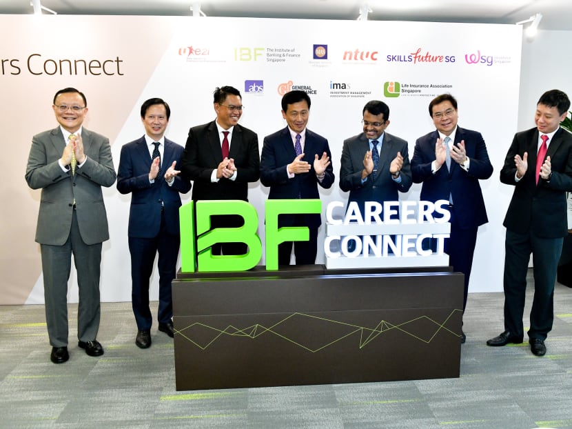 Education Minister and board member of the Monetary Authority of Singapore (MAS) Ong Ye Kung officiates the opening of the Institute of Banking and Finance.