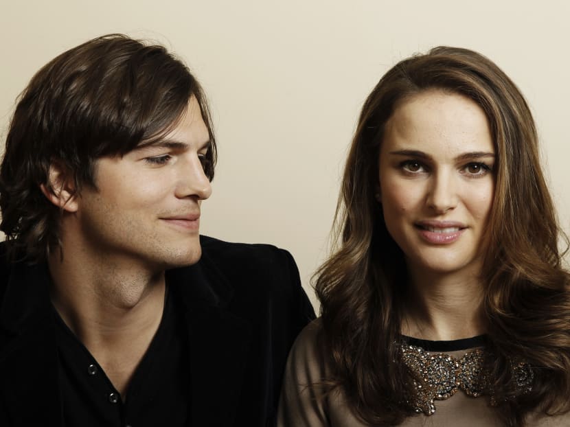 File photo of actor Ashton Kutcher (left) and actress Natalie Portman, from the film No Strings Attached posing for a portrait in Beverly Hills. Photo: AP