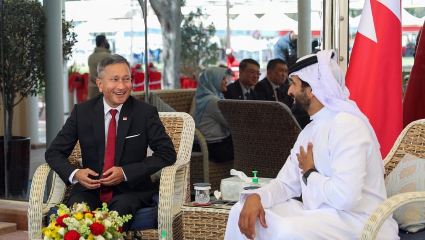 Singapore's Foreign Affairs Minister Vivian Balakrishnan affirms 'warm ties' during visit to Bahrain Singapore's Foreign Affairs Minister Vivian Balakrishnan affirms 'warm ties' during visit to Bahrain