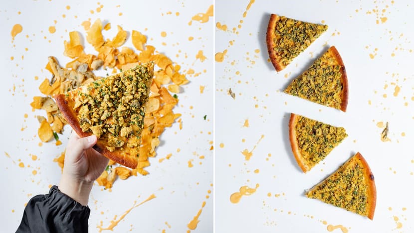 Irvins & Pezzo Launch Salted Egg Pizza With Fish Skin Crumbs & Mozzarella