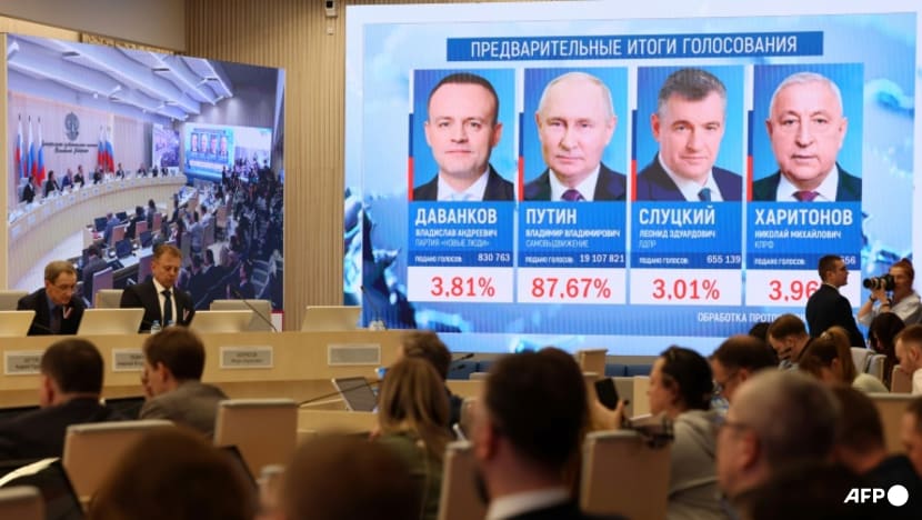 Putin wins Russia election in landslide with record turnout, early results show