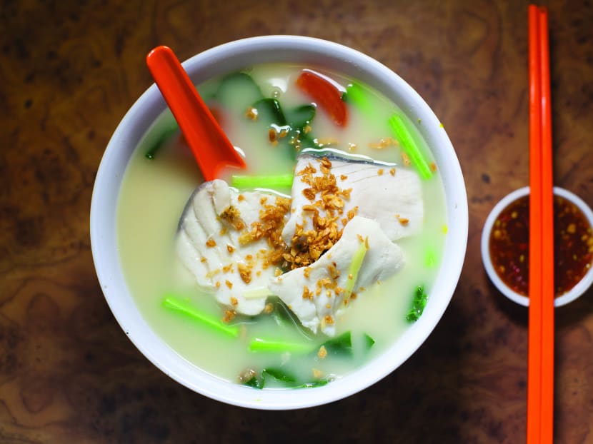 Hup Lee Cafeteria's fish soup. Photo: Chua Hong Yin