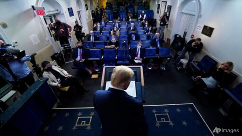 Networks cut away from Trump's White House address Networks cut away from Trump's White House address