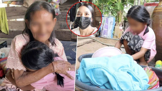 泰国四岁女童独自照顾失明奶奶 网民纷纷伸出援手