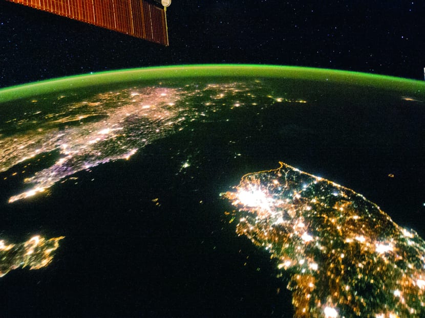 Japanese financial-technology start-up Nowcast Inc has developed a product that forecasts economic growth in real time by using satellite images of night lights. Photo: NASA via AP