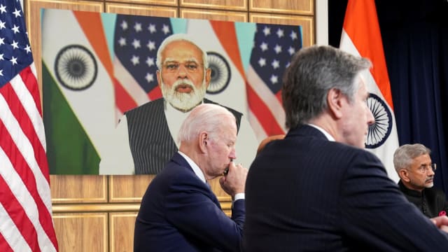 拜登和印度总理莫迪就乌克兰问题举行线上峰会