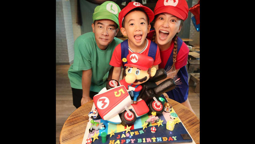 Jordan Chan, Cherrie Ying cosplay as Super Mario characters for son’s birthday