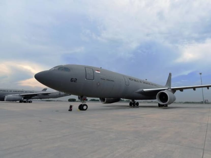 An RSAF Airbus A330 multi-role tanker transport aircraft. An RSAF Airbus A330 multi-role tanker transport aircraft.
